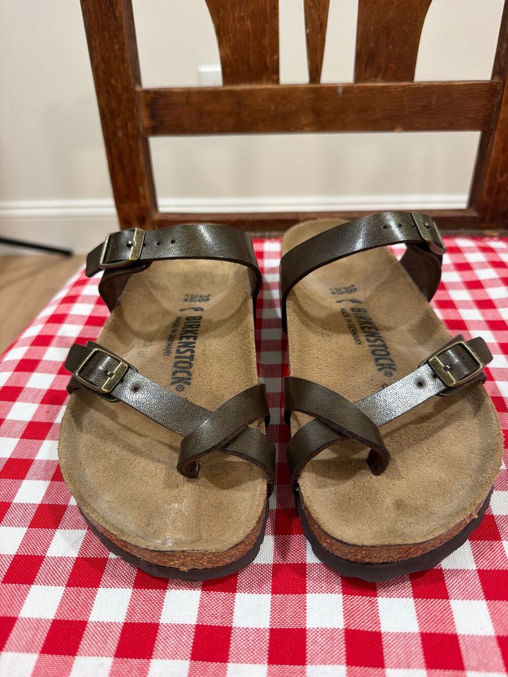 Birkenstock New with Box Mayari Golden Brown Birko-Flor